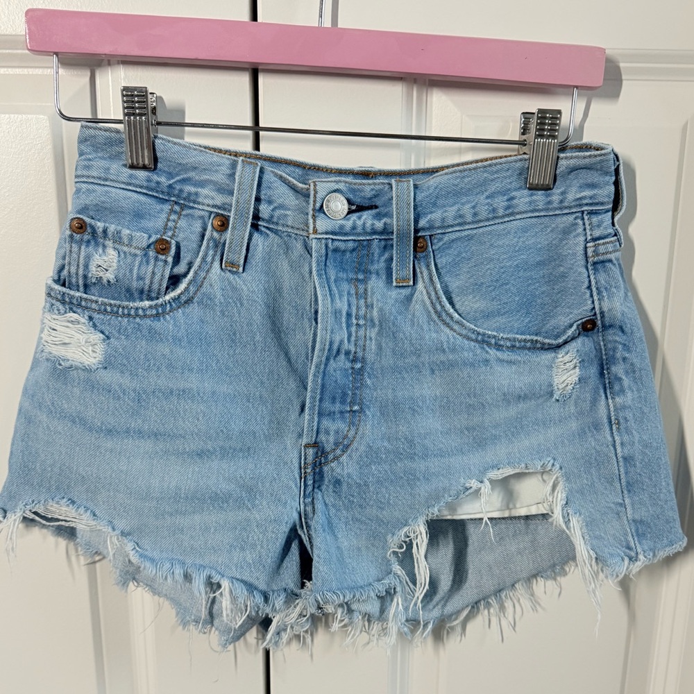 Levi 501 Denim Shorts - Size 25